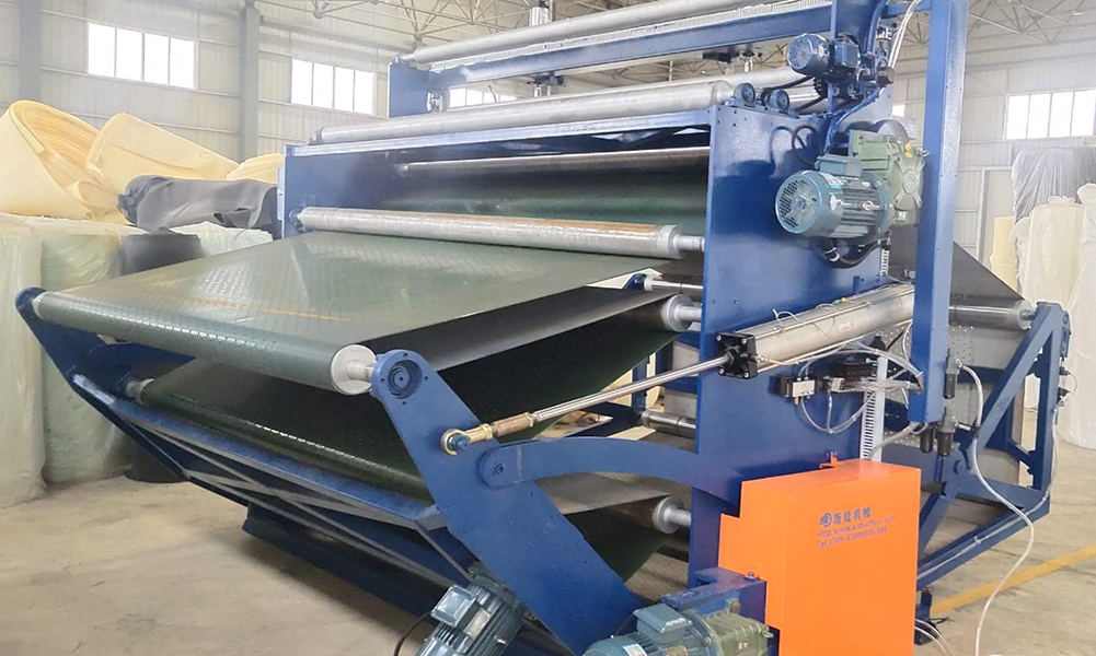 Roll foam compress machine